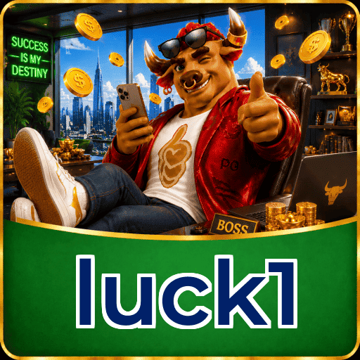 luck1 Logo - Bônus de Cadastro